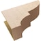 Ekena Millwork 11"W x 33"D x 22"H Classic Ridgewood Rough Cedar Woodgrain TimberThane Corbel, Primed Tan CORUR11X33X22RIDRCPR - alternate 5